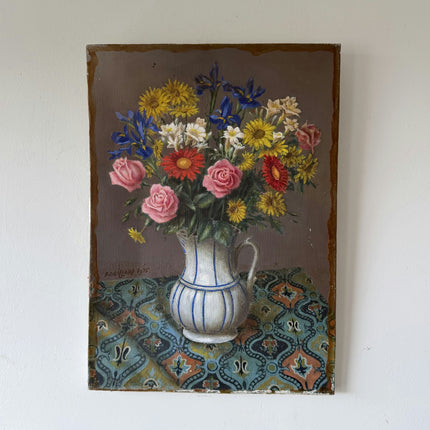 Expressive Interior Oil Painting "Flower Pitcher" Detailed Art Holland Art Shop