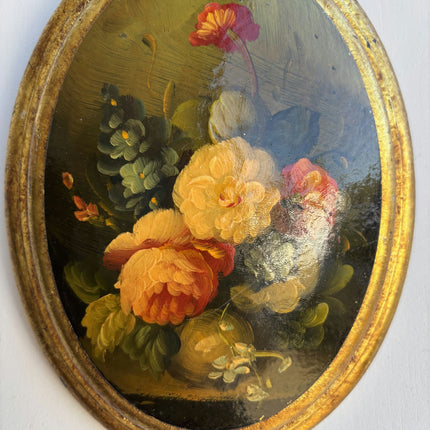 Handcrafted Floral Still Life Oil Painting "Yellow Roses" Italian Artwork Holland Art Shop
