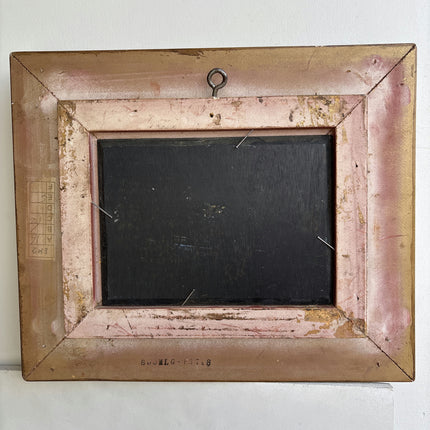 Rustic Seascape Oil Painting "Gilded Frame" Timeless Small Art Holland Art Shop