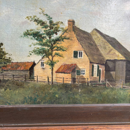 Rustic Farm Oil Painting "Thatched Cottage" Classic Art Holland Art Shop