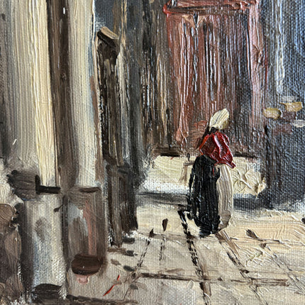 Authentic Oil Painting "Solitary Figure" Traditional Artwork Holland Art Shop