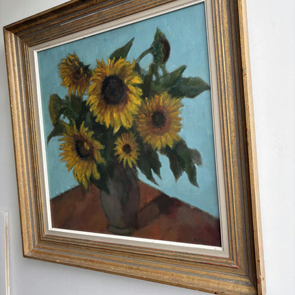 Classic Floral Still Life Oil Painting "Sunflower Bouquet" Refined Artwork Holland Art Shop