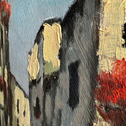 Rustic Cityscape Oil Painting "Narrow Street" Refined Artwork Holland Art Shop