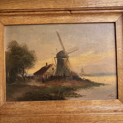 Timeless Landscape Oil Painting "Wooden Frame" Elegant Art Holland Art Shop