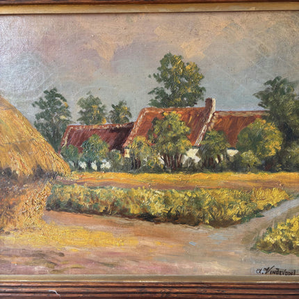 Original Landscape Oil Painting "Canvas Backing" Detailed Artwork Holland Art Shop