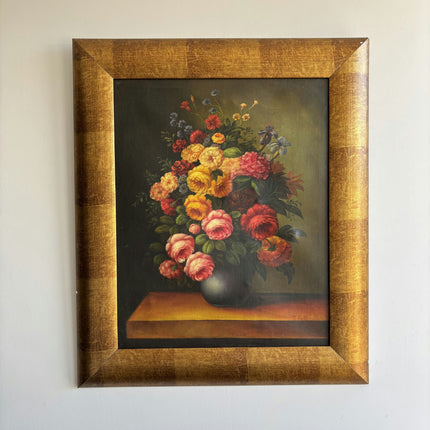 Elegant Floral Still Life Oil Painting "Floral Bouquet" Handcrafted Artwork Holland Art Shop