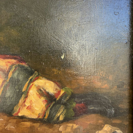 Authentic Figurative Oil Painting "Gilded Frame" Vintage Small Art Holland Art Shop