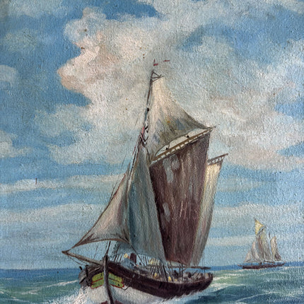 Detailed Seascape Oil Painting "Sailing Ship" Elegant Artwork Holland Art Shop