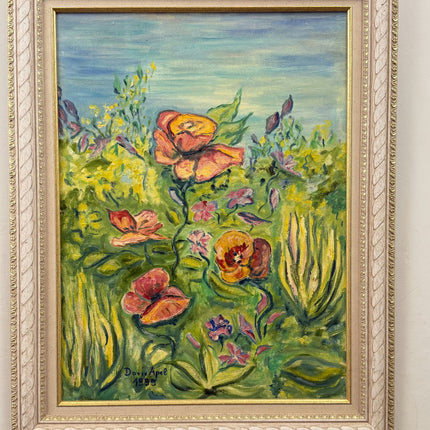 Expressive Floral Still Life Oil Painting "Rock Formation" Authentic Art Holland Art Shop