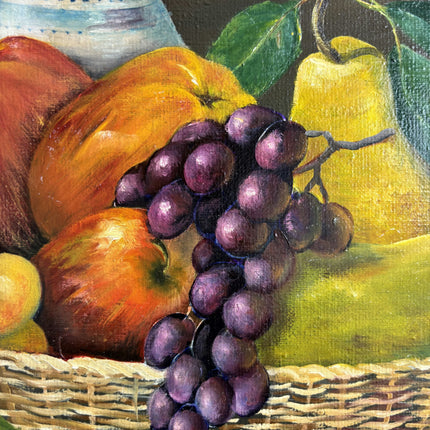 Elegant Still Life Oil Painting "Fruit Basket" Refined Artwork Holland Art Shop