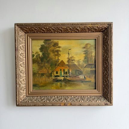 Handcrafted Landscape Oil Painting "Framed Painting" Authentic Art Holland Art Shop