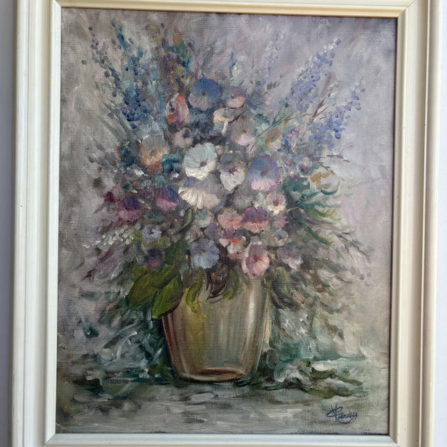 Timeless Floral Still Life Oil Painting "Flower Vase" Detailed Artwork Holland Art Shop