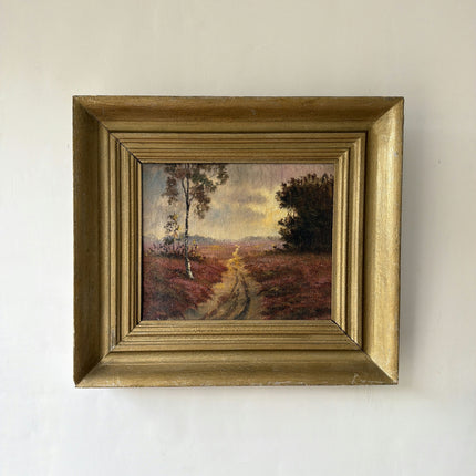 Antique Landscape Oil Painting "Golden Frame" Expressive Art Holland Art Shop