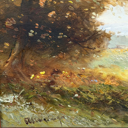 Refined Landscape Oil Painting "Lone Tree" Expressive Art Holland Art Shop