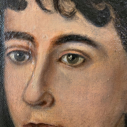 Classic Oil Painting Portrait "Mysterious Young Woman" Remarkable Medium Artwork Holland Art Shop