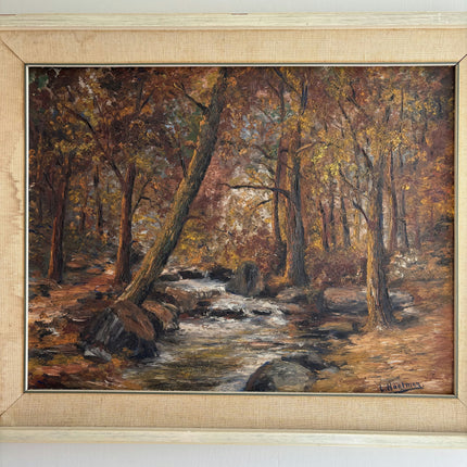 Classic Landscape Oil Painting "Autumn Trees" Expressive Artwork Holland Art Shop