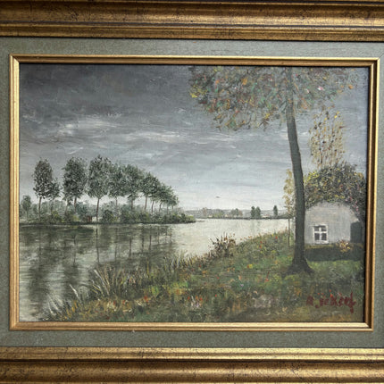 Expressive Landscape Oil Painting "Lone Tree" Elegant Art Holland Art Shop