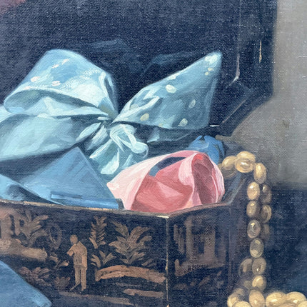 Vintage Still Life Oil Painting "Ribbon Bow" Timeless Art Holland Art Shop