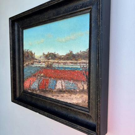 Traditional Landscape Oil Painting "Framed Painting" Authentic Small Artwork Holland Art Shop