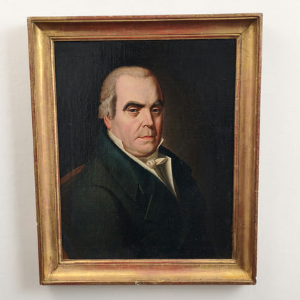 1818 Antique Portrait Oil Painting "Seated Gentleman" Art Holland Art Shop