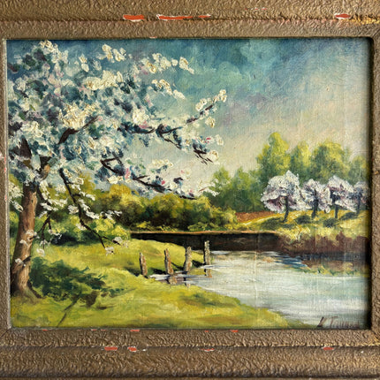 Timeless Landscape Oil Painting "Blossom Tree" Classic Artwork Holland Art Shop