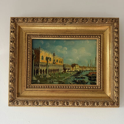 Striking Oil Painting "Grand Canal" Marvelous Small Artwork Holland Art Shop