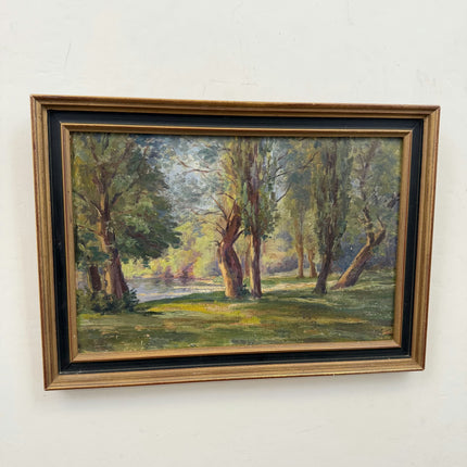 Traditional Still Life Oil Painting "Framed Backboard" Elegant Small Art Holland Art Shop