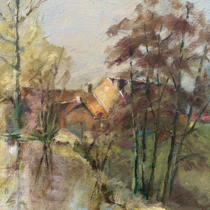 Refined Landscape Oil Painting "Autumn Trees" Expressive Art Holland Art Shop