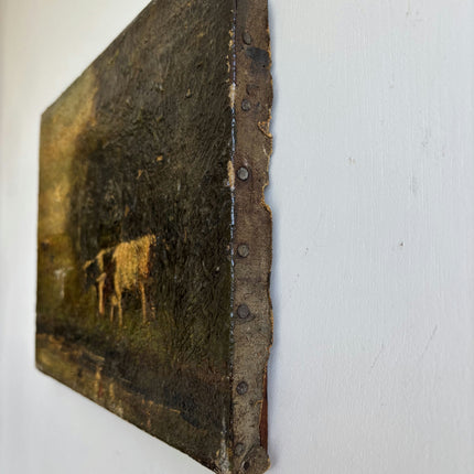 Traditional Animals Oil Painting "Textured Canvas" Rustic Small Artwork Holland Art Shop