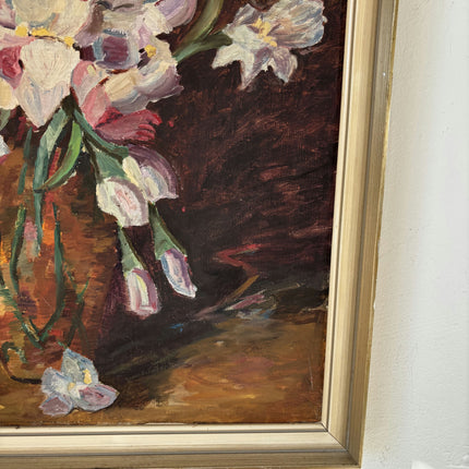 Handcrafted Oil Painting Still Life "Vase Of Flowers" Expressive Medium Artwork Holland Art Shop