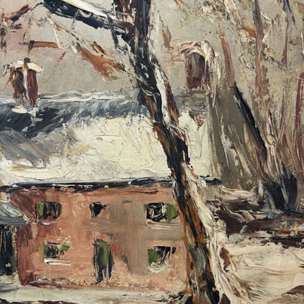 Rustic Landscape Oil Painting "Bare Trees" Original Artwork Holland Art Shop
