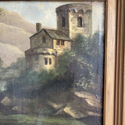 19th Century Antique Figurative Oil Painting "Gilded Frame" Artwork Holland Art Shop