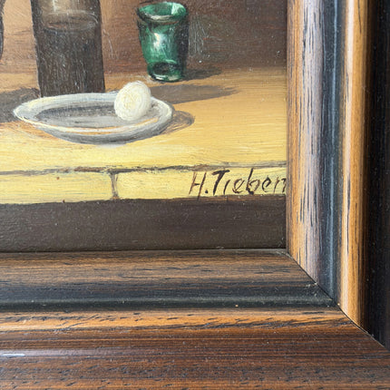 Authentic Still Life Oil Painting "Earthen Jug" Refined Small Artwork Holland Art Shop