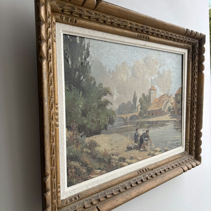 Classic Landscape Oil Painting "Painted River" Elegant Art Holland Art Shop