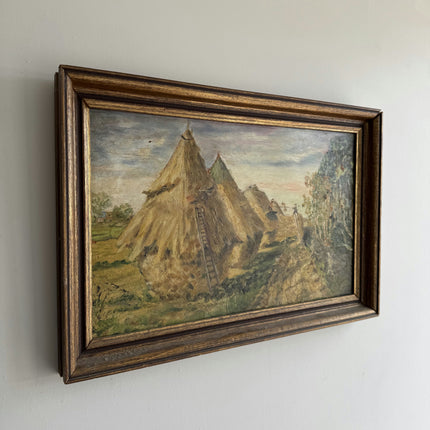 Expressive Scenery Oil Painting "Haystack Pile" Classic Art Holland Art Shop