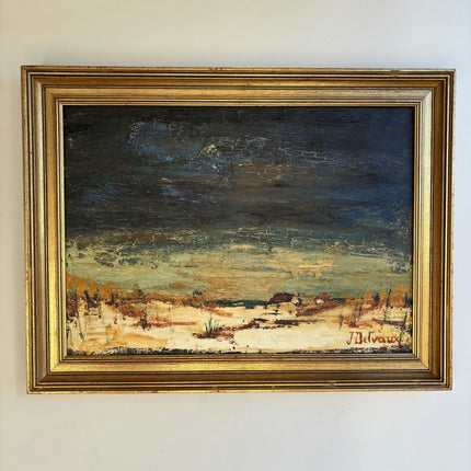 Timeless Winter Landscape Oil Painting "Gilded Frame" Classic Large Art Holland Art Shop