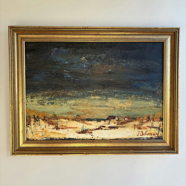 Timeless Winter Landscape Oil Painting "Gilded Frame" Classic Large Art Holland Art Shop