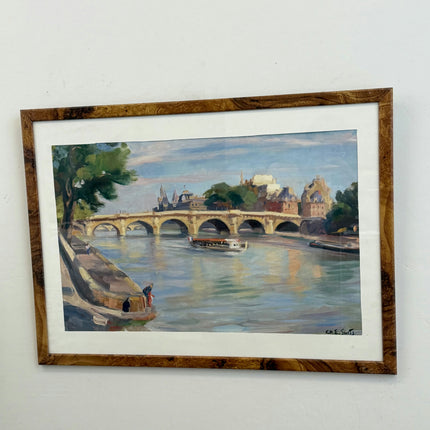 Timeless Cityscape Oil Painting "Arched Bridge" Elegant Artwork Holland Art Shop