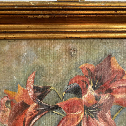 Handcrafted Floral Still Life Oil Painting "Flower Vase" Rustic Art Holland Art Shop