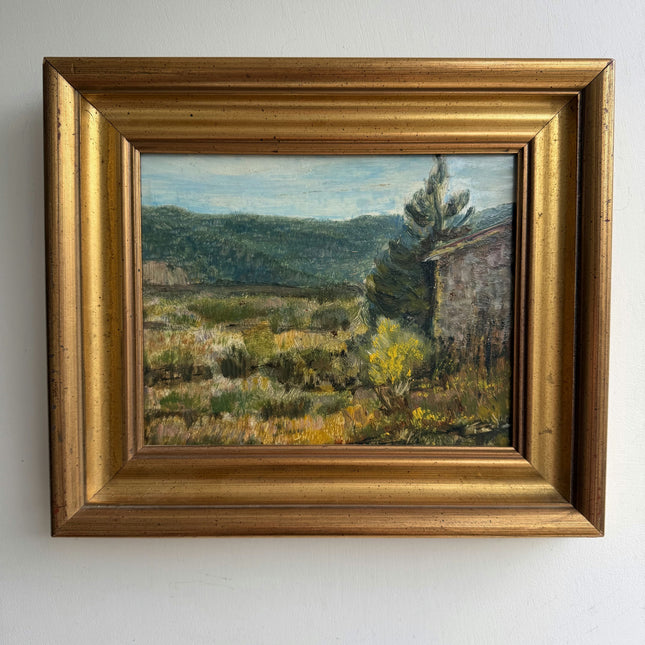 Vintage Landscape Oil Painting "Gold Frame" Elegant Small Artwork Holland Art Shop