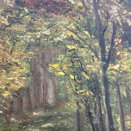Detailed Landscape Oil Painting "Autumn Path" Classic Artwork Holland Art Shop