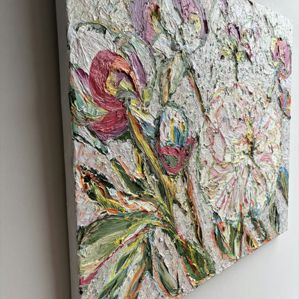 Timeless Floral Still Life Oil Painting "Peony Blooms" Detailed Artwork Holland Art Shop