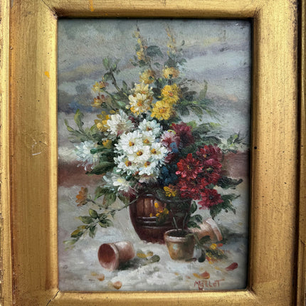 Detailed Floral Still Life Oil Painting "Flower Vase" Traditional Small Artwork Holland Art Shop
