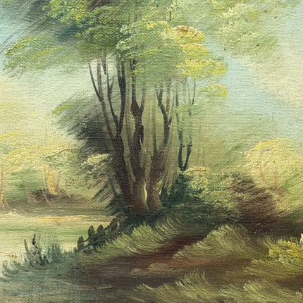 Expressive Landscape Oil Painting "Lone Tree" Vintage Small Art Holland Art Shop