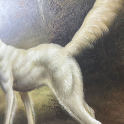 Handcrafted Oil Painting Animals "Playful Pup" Original Medium Artwork