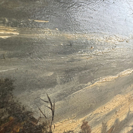 Classic Landscape Oil Painting "Gilded Frame" Handcrafted Small Art Holland Art Shop