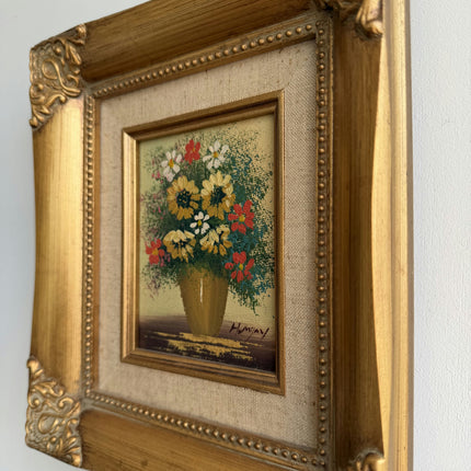 Expressive Still Life Oil Painting "Flower Vase" Original Small Art Holland Art Shop