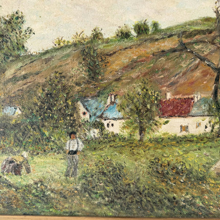 Authentic Interior Oil Painting "Standing Farmer" Expressive Art Holland Art Shop