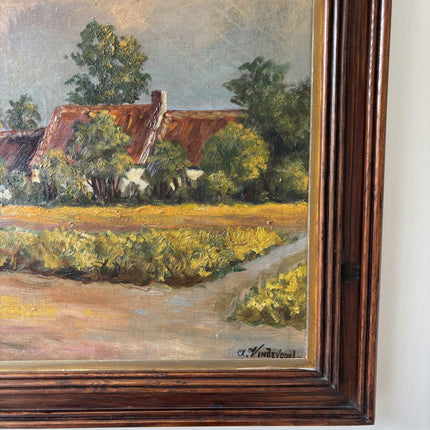 Original Landscape Oil Painting "Canvas Backing" Detailed Artwork Holland Art Shop