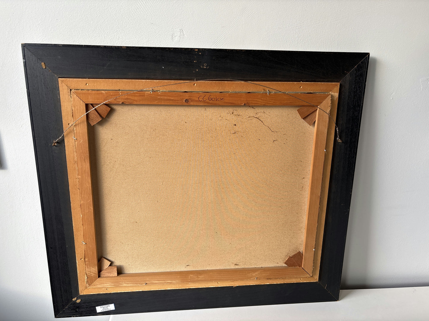 20th Century Vintage Winter Windmill Stone Bridge River Skaters Oil Painting